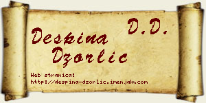 Despina Džorlić vizit kartica
